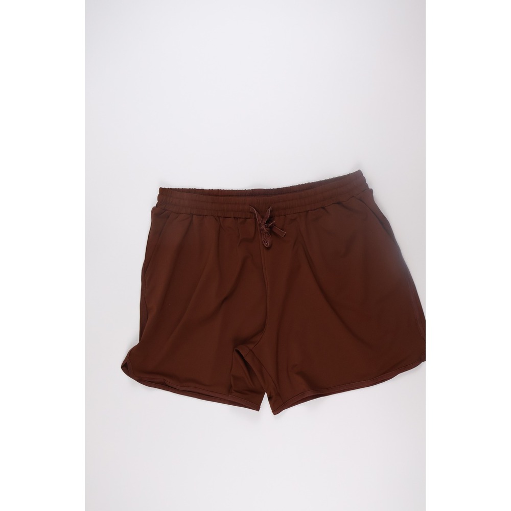 The Back Forty Womens Athletic Shorts Brown Solid 2XL NWT
